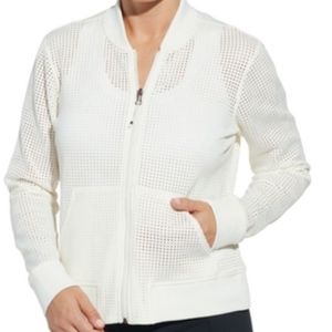 NWT Calia size small cream see through jacket